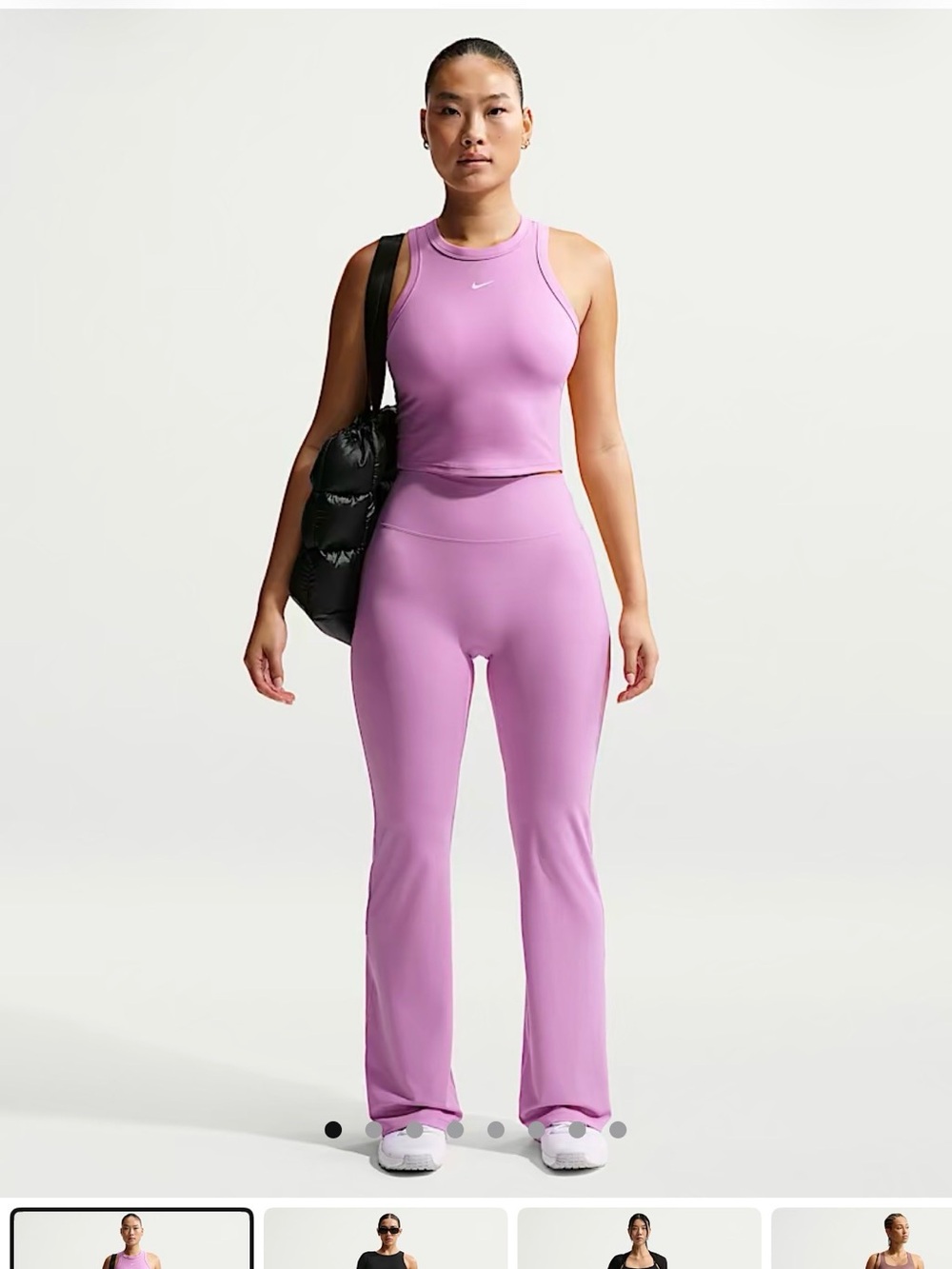 NWT Nike Zenvy High-Waisted Flare Leggings - Lavender - S